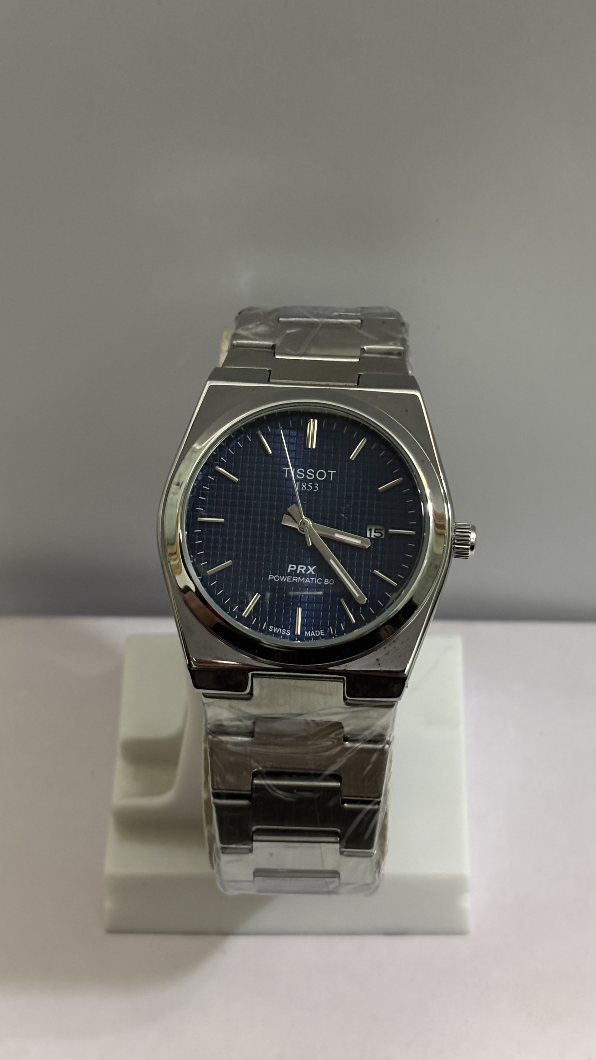 Tissot PRX Blue Textured  - Luxury Watches